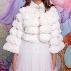 Tutu Du Monde Faux Fur Jacket size 4-5T